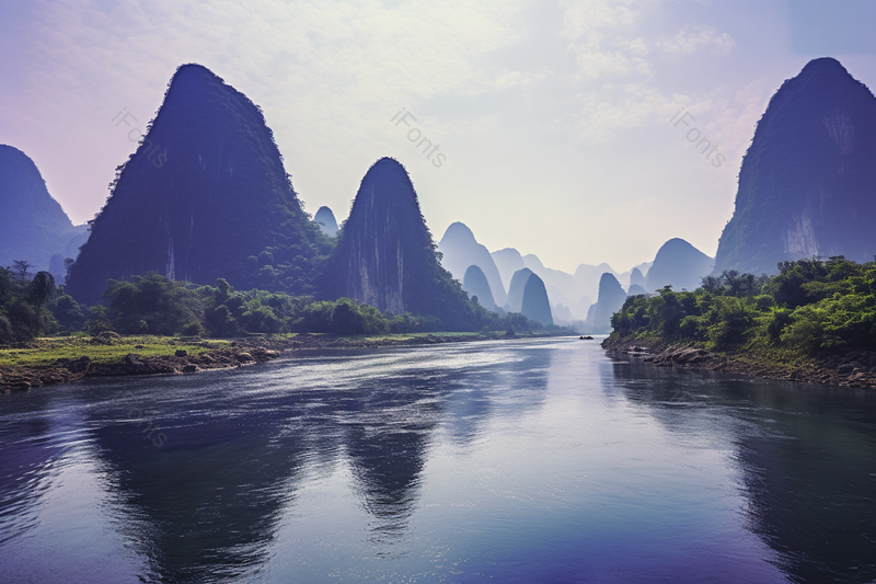 紫色自然风景山脉连绵拍摄,高清,摄影图,摄影图片,图片大全,摄影图免费下载